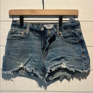 Denizen from Levi's Blue Jean Shorts Distressed Cut-Off